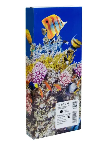 Картридж сумісний Epson T12E XL (C13T12E140) 10K арк, чорний Barva (IC-T12E-XL)