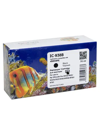 Картридж сумісний HP 938 (4S6X8PE) 1250 арк, чорний Barva (IC-938B)