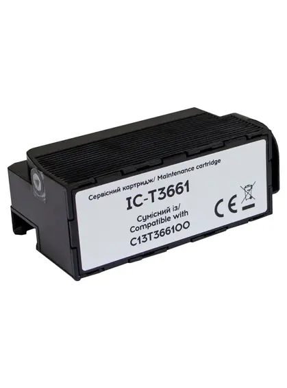 Контейнер сумісний для відпрацьованих чорнил Epson T3661/EPMB1/C13T366100 з чіпом Barva (IC-T3661)