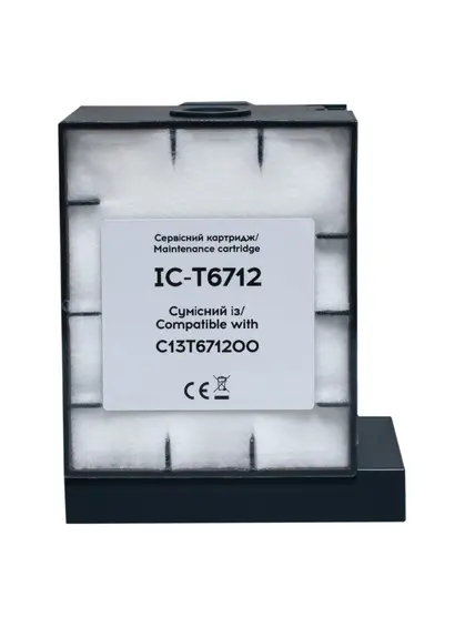 Контейнер сумісний для відпрацьованих чорнил Epson T6712/PXMB4/C13T671200 з чіпом Barva (IC-T6712) Контейнер сумісний для відпрацьованих чорнил Epson T6712/PXMB4/C13T671200 з чіпом Barva (IC-T6712)