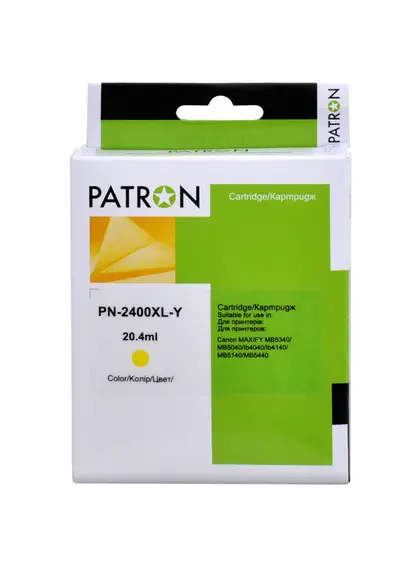 Картридж сумісний Canon PGI-2400Y XL (9276B001) 1520 арк, жовтий Patron (PN-2400XL-Y) Картридж сумісний Canon PGI-2400Y XL (9276B001) 1520 арк, жовтий Patron (PN-2400XL-Y)