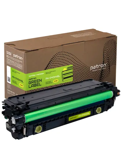 Картридж сумісний Canon 040 H Green Label, жовтий Patron (PN-040HYGL)