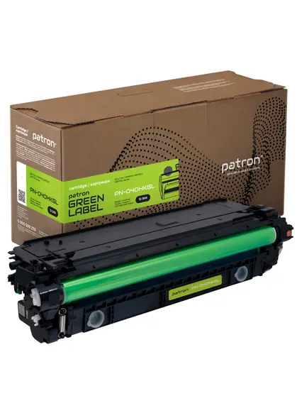 Картридж сумісний Canon 040 H Green Label, чорний Patron (PN-040HKGL)
