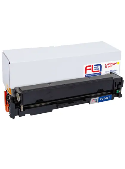 Картридж сумісний Canon 045 жовтий Free Label (FL-045Y)