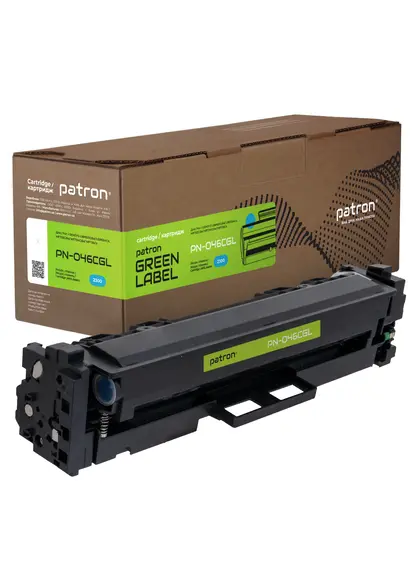 Картридж сумісний Canon 046 Green Label, блакитний Patron (PN-046CGL)