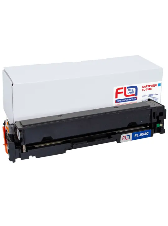 Картридж сумісний Canon 054 блакитний Free Label (FL-054C)