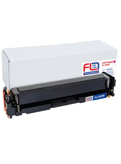 Картридж сумісний Canon 055 пурпуровий Free Label (FL-055M)