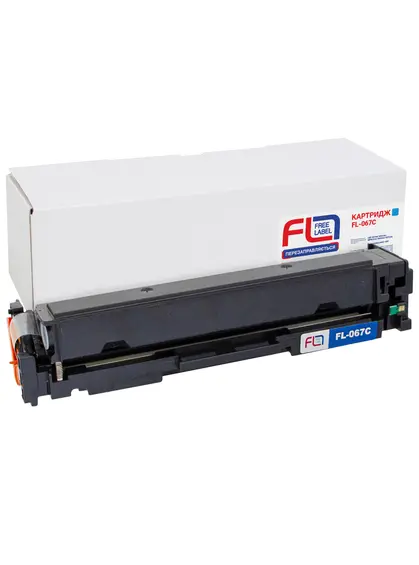 Картридж сумісний Canon 067 блакитний Free Label (FL-067C)
