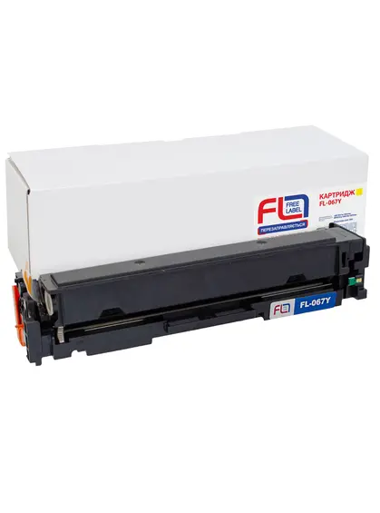 Картридж сумісний Canon 067 жовтий Free Label (FL-067Y)
