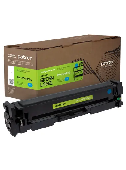 Картридж сумісний HP 201A (CF401A) блакитний Green Label Patron (PN-201ACGL)