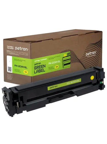 Картридж сумісний HP 201A (CF402A) жовтий Green Label Patron (PN-201AYGL) Картридж сумісний HP 201A (CF402A) жовтий Green Label Patron (PN-201AYGL)