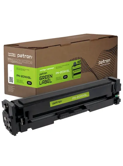 Картридж сумісний HP 201X (CF400X) чорний Green Label Patron (PN-201XKGL)