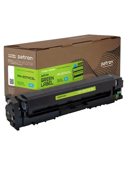 Картридж сумісний HP 207X (W2211X) Green Label, блакитний Patron (PN-207XCGL) Картридж сумісний HP 207X (W2211X) Green Label, блакитний Patron (PN-207XCGL)