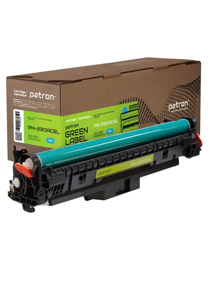 Картридж сумісний HP 230A (W2301A), Green Label, блакитний Patron (PN-230ACGL)