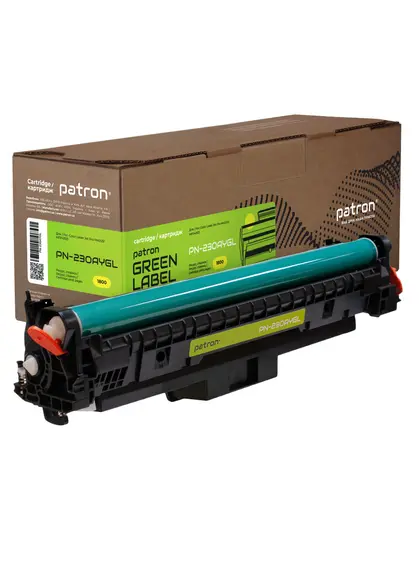 Картридж сумісний HP 230A (W2302A), Green Label, жовтий Patron (PN-230AYGL)