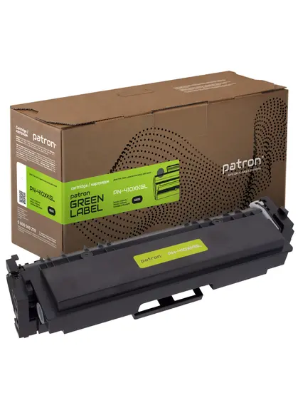 Картридж сумісний HP 410X (CF410X) чорний Green Label Patron (PN-410XKGL) Картридж сумісний HP 410X (CF410X) чорний Green Label Patron (PN-410XKGL)