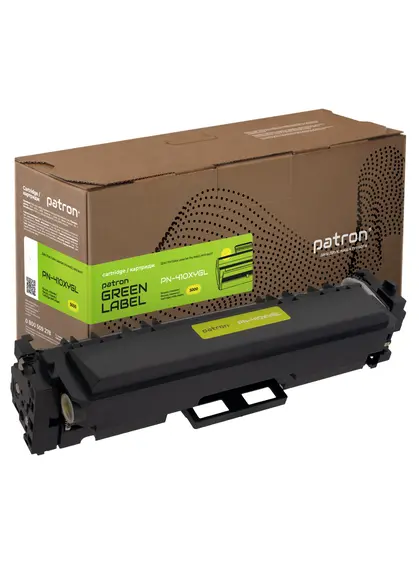 Картридж сумісний HP 410X (CF412X) жовтий Green Label Patron (PN-410XYGL)