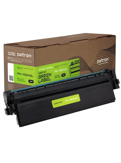 Картридж сумісний HP 415X (W2030X) Green Label, чорний Patron (PN-415XKGL)