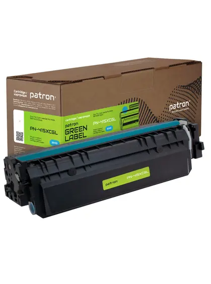 Картридж сумісний HP 415X (W2031X) Green Label, блакитний Patron (PN-415XCGL)