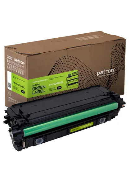 Картридж сумісний HP 508A (CF360A) Green Label, чорний Patron (PN-508AKGL)
