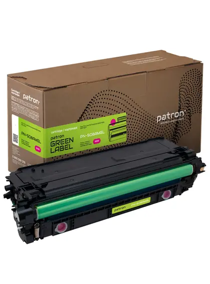 Картридж сумісний HP 508A (CF363A) Green Label, пурпуровий Patron (PN-508AMGL)