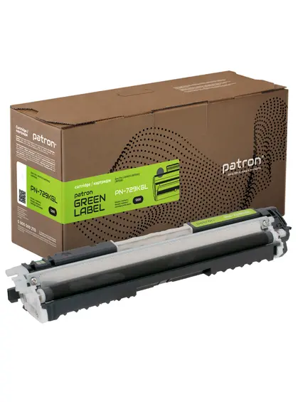 Тонер-картридж сумісний Canon 729 чорний Green Label Patron (PN-729KGL)