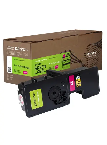 Тонер-картридж сумісний Kyocera Mita TK-5240M пурпуровий Green Label Patron (PN-TK5240MGL)