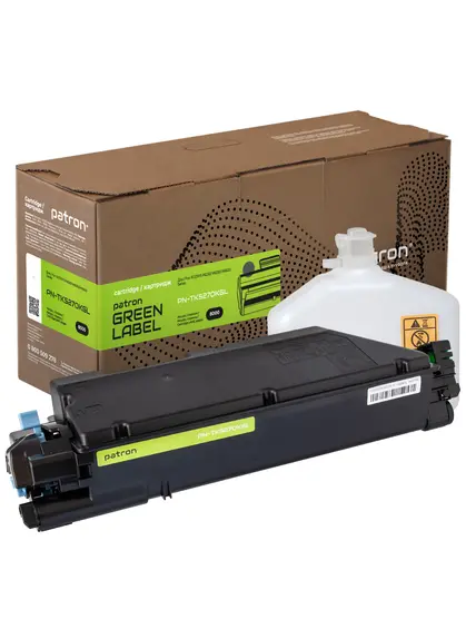 Тонер-картридж сумісний Kyocera Mita TK-5270K чорний Green Label Patron (PN-TK5270KGL)