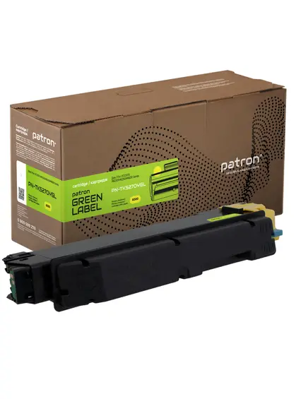 Тонер-картридж сумісний Kyocera Mita TK-5270Y жовтий Green Label Patron (PN-TK5270YGL) Тонер-картридж сумісний Kyocera Mita TK-5270Y жовтий Green Label Patron (PN-TK5270YGL)