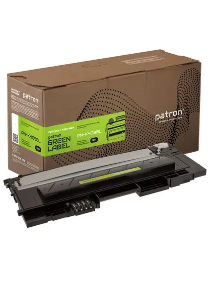 Тонер-картридж сумісний Samsung CLT-K409S Green Label, чорний Patron (PN-K409GL)
