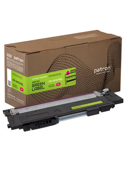 Тонер-картридж сумісний Samsung CLT-M404S пурпуровий Green Label Patron (PN-M404GL)