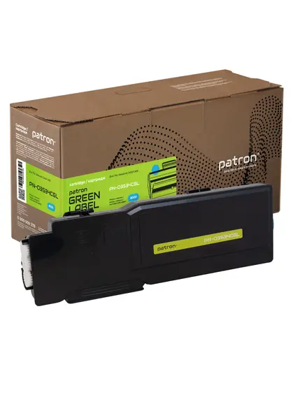 Тонер-картридж сумісний XER 106R03534 Green Label, блакитний Patron (PN-03534CGL)