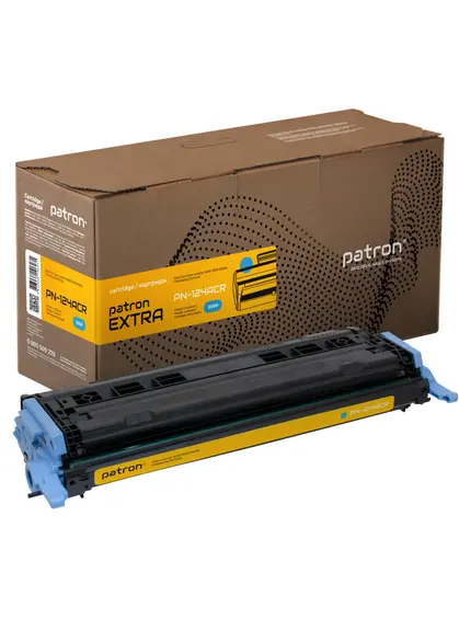 Картридж сумісний HP 124A (Q6001A) блакитний Extra Patron (PN-124ACR) Картридж сумісний HP 124A (Q6001A) блакитний Extra Patron (PN-124ACR)