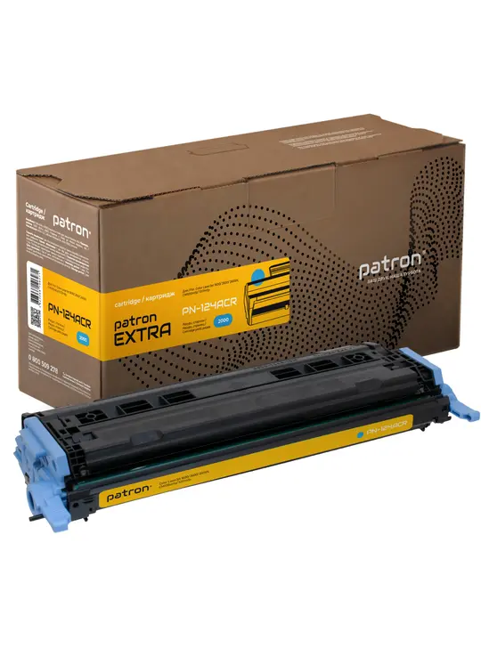 Картридж сумісний HP 124A (Q6001A) блакитний Extra Patron (PN-124ACR)