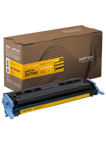 Картридж сумісний HP 124A (Q6002A) жовтий Extra Patron (PN-124AYR)
