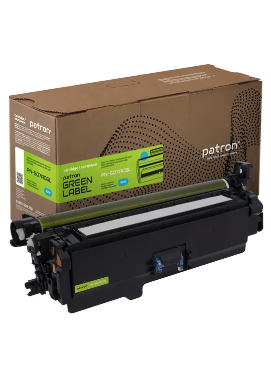 Картридж сумісний HP 507A (CE401A) блакитний Green Label Patron (PN-507ACGL)