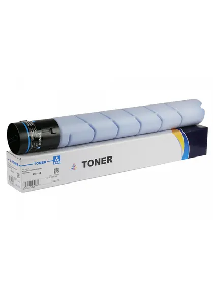 Тонер-картридж сумісний Konica Minolta Bizhub C224, TN-321C 514г, блакитний CET (CET7263)