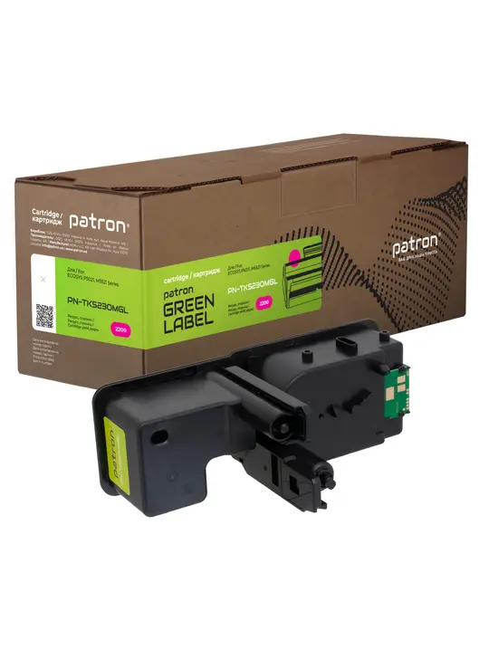 Тонер-картридж сумісний Kyocera Mita TK-5230M пурпуровий Green Label Patron (PN-TK5230MGL)