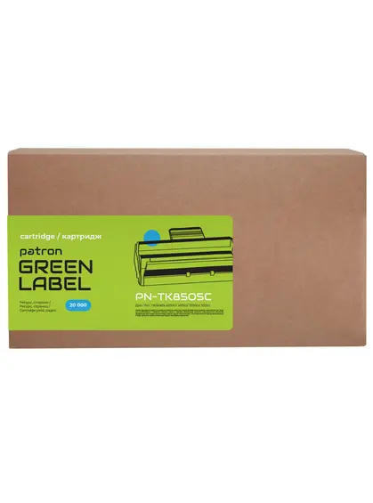 Тонер-картридж сумісний Kyocera Mita TK-8505C блакитний Green Label Patron (PN-TK8505CGL)