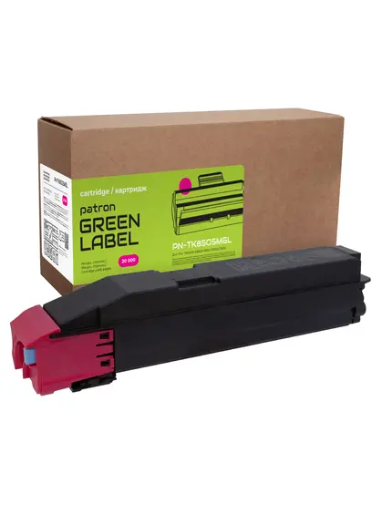 Тонер-картридж сумісний Kyocera Mita TK-8505M пурпуровий Green Label Patron (PN-TK8505MGL)