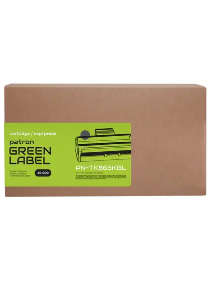 Тонер-картридж сумісний Kyocera Mita TK-865K чорний Green Label Patron (PN-TK865KGL) Тонер-картридж сумісний Kyocera Mita TK-865K чорний Green Label Patron (PN-TK865KGL)