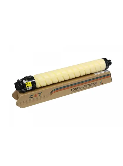 Тонер-картридж хімічний сумісний Ricoh MPC3503, 841818/842252/842280/841814/841850, 350г, 18K, жовтий CET (CET141685)
