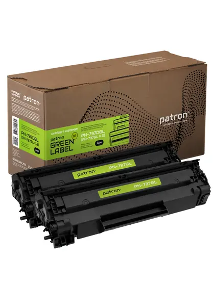 Картридж сумісний Canon 737 подвійна упаковка Green Label Patron (PN-737DGL) Картридж сумісний Canon 737 подвійна упаковка Green Label Patron (PN-737DGL)