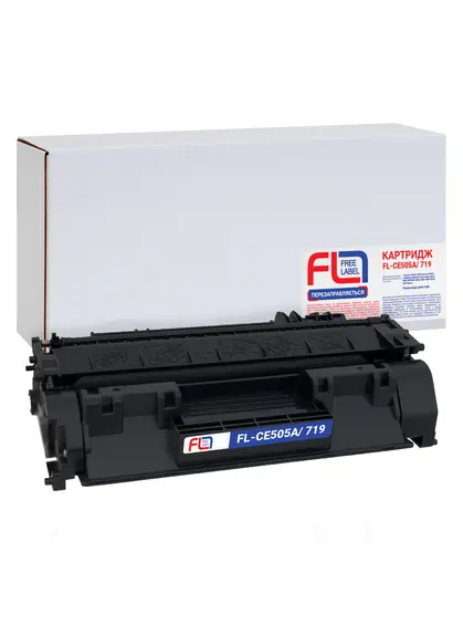 Картридж сумісний HP 05A (CE505A)/Canon 719 Free Label (FL-CE505A/719)