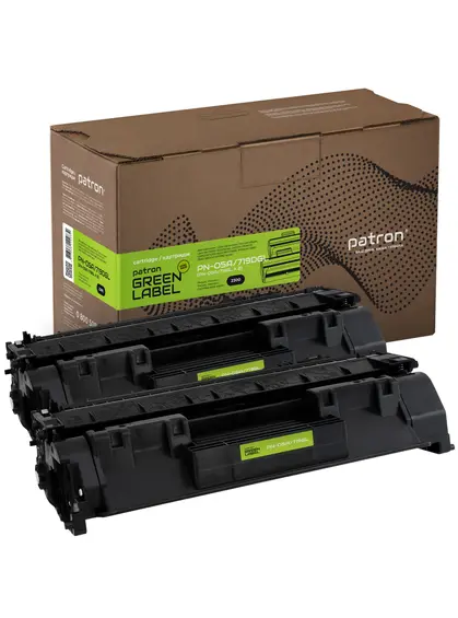 Картридж сумісний HP 05A (CE505A)/Canon 719 подвійна упаковка Green Label Patron (PN-05A/719DGL) Картридж сумісний HP 05A (CE505A)/Canon 719 подвійна упаковка Green Label Patron (PN-05A/719DGL)