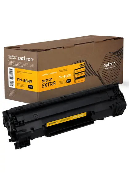Картридж сумісний HP 36A (CB436A) Extra Patron (PN-36AR) Картридж сумісний HP 36A (CB436A) Extra Patron (PN-36AR)