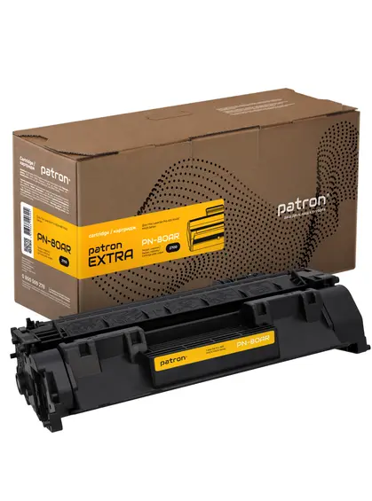 Картридж сумісний HP 80A (CF280A) Extra Patron (PN-80AR) Картридж сумісний HP 80A (CF280A) Extra Patron (PN-80AR)