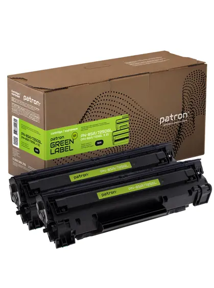 Картридж сумісний HP 85A (CE285A)/Canon 725 подвійна упаковка Green Label Patron (PN-85A/725DGL)