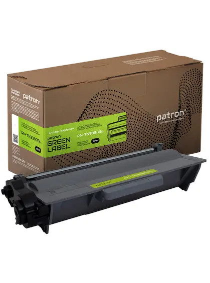 Тонер-картридж сумісний Brother TN-3380 Green Label Patron (PN-TN3380GL)
