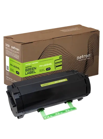 Тонер-картридж сумісний Lexmark 60F5H00 Green Label Patron (PN-L605HGL)